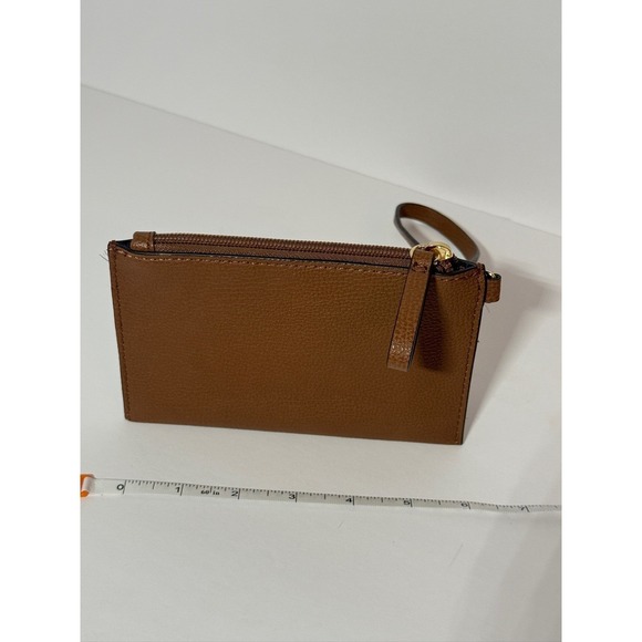 Tommy Hilfiger Brown Leather Wristlet Purse Stadium Approved Small Wallet Bag - Picture 5 of 6